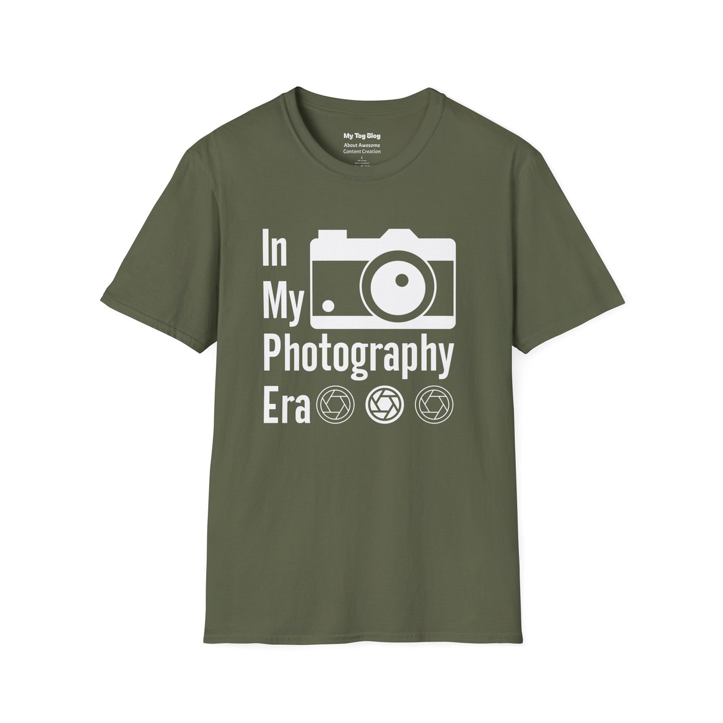 Photography Lover's T-Shirt - In My Photography Era Tee, Gift for Photographers, Photography Apparel, Unisex Graphic Tee