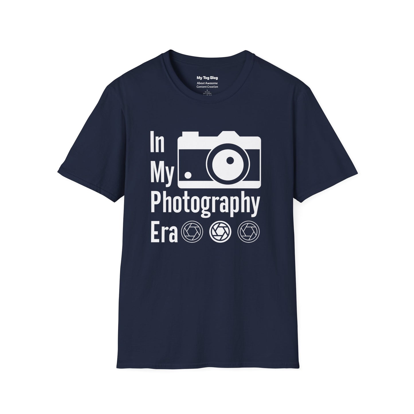 Photography Lover's T-Shirt - In My Photography Era Tee, Gift for Photographers, Photography Apparel, Unisex Graphic Tee