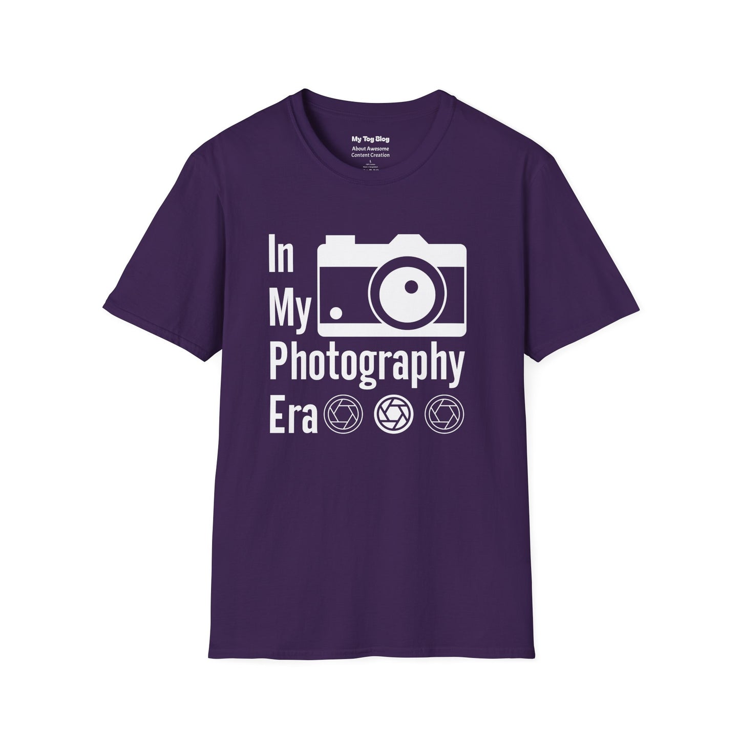 Photography Lover's T-Shirt - In My Photography Era Tee, Gift for Photographers, Photography Apparel, Unisex Graphic Tee