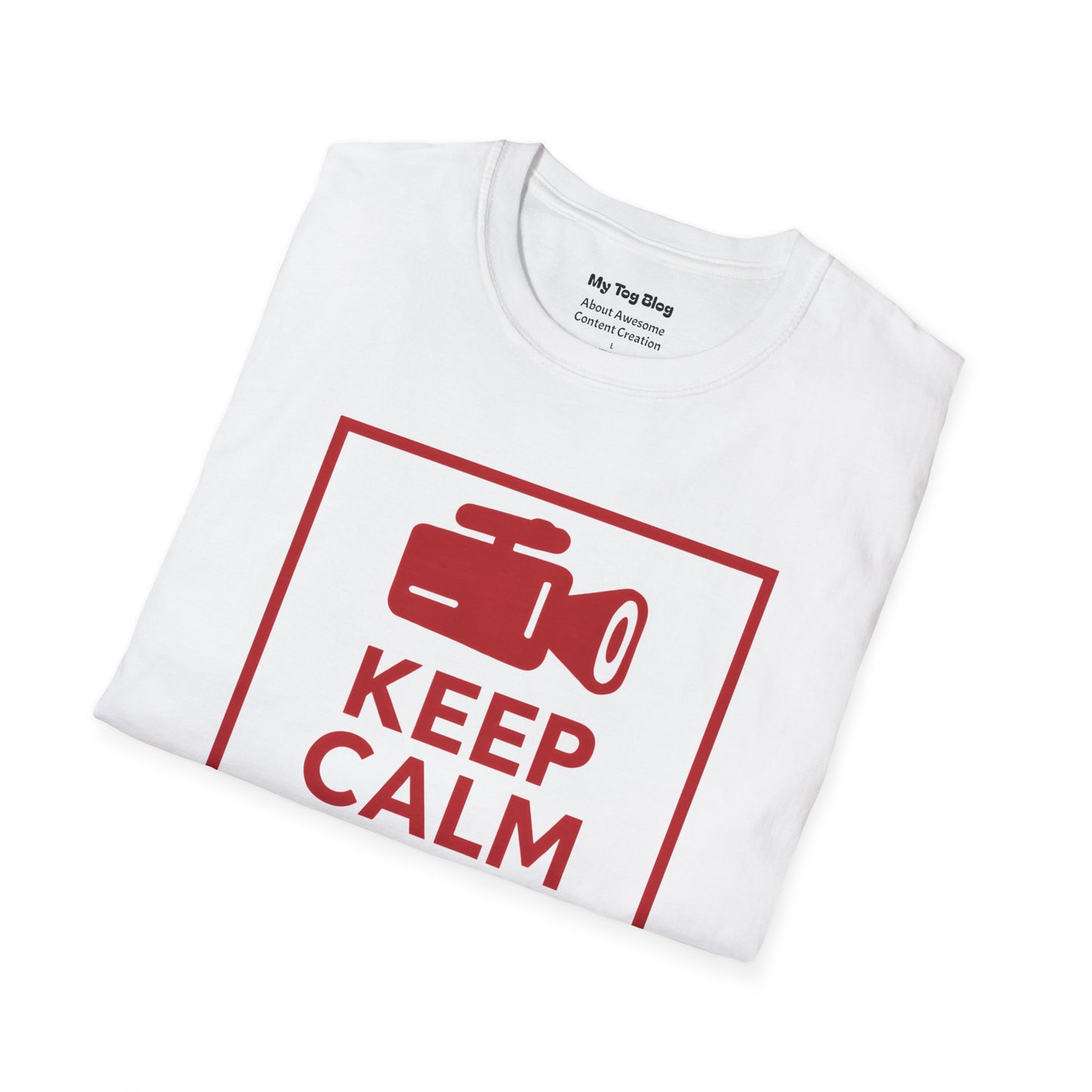 Keep Calm and Do One More Take T-Shirt for Filmmakers, Actors, and Content Creators