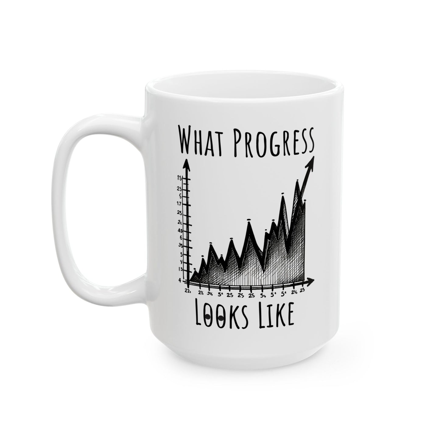 Motivational Mug - What Progress Looks Like - Content Creators, Social Media Managers, Entrepreneurs