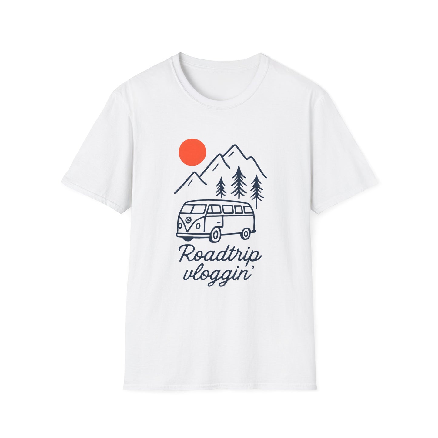 Vintage Roadtrip Vloggin' T-Shirt, Perfect Gift for Travel Content Creators