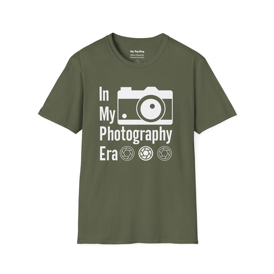 Photography Lover's T-Shirt - In My Photography Era Tee, Gift for Photographers, Photography Apparel, Unisex Graphic Tee