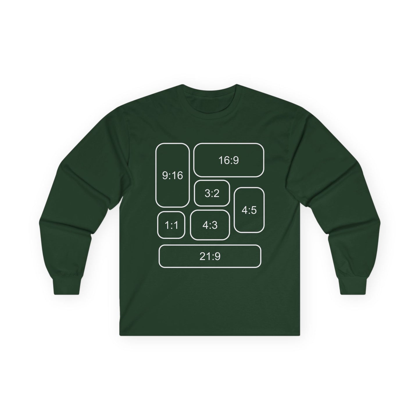 Video Aspect Ratio Long Sleeve Tee - Cinematographers and Videographers Gift