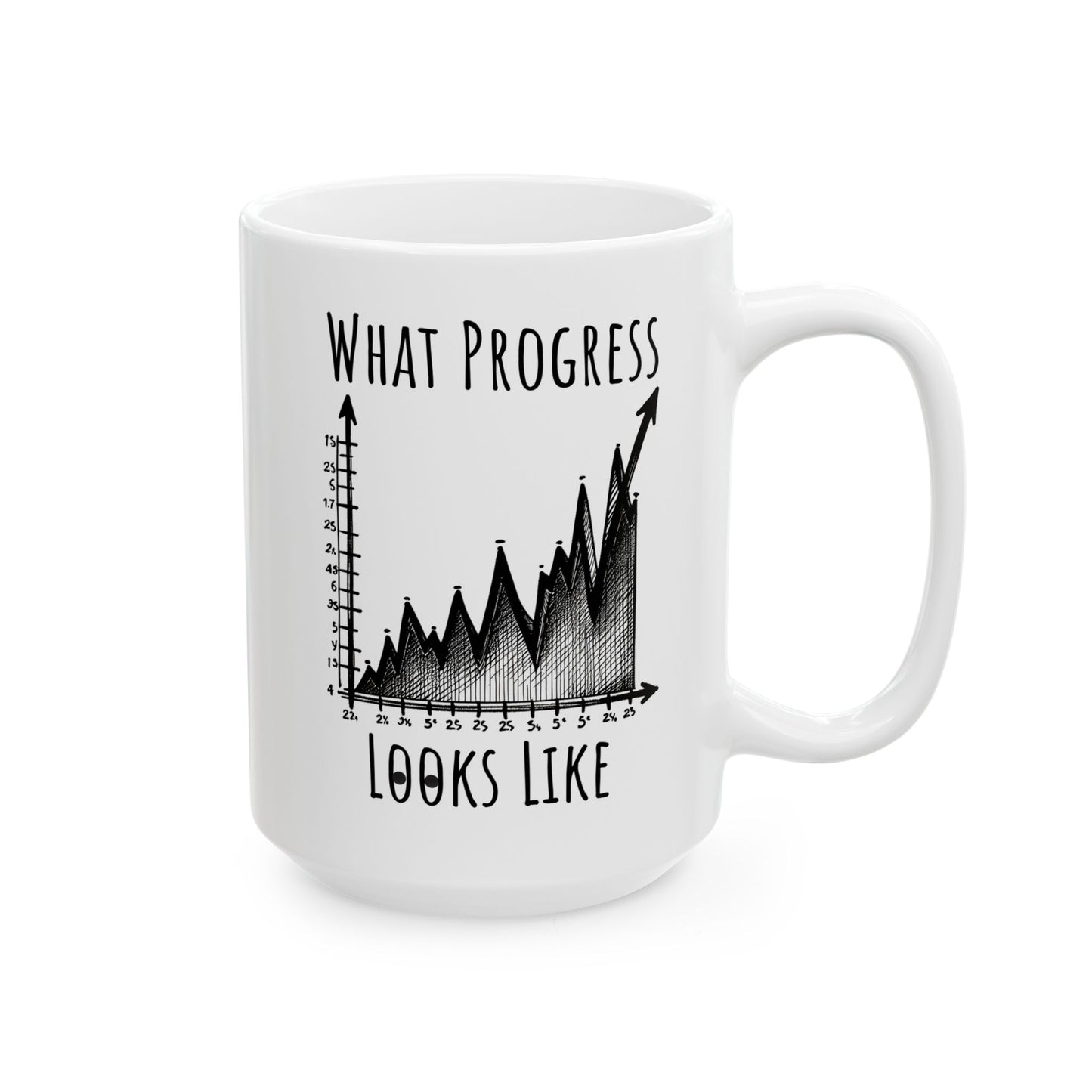 Motivational Mug - What Progress Looks Like - Content Creators, Social Media Managers, Entrepreneurs