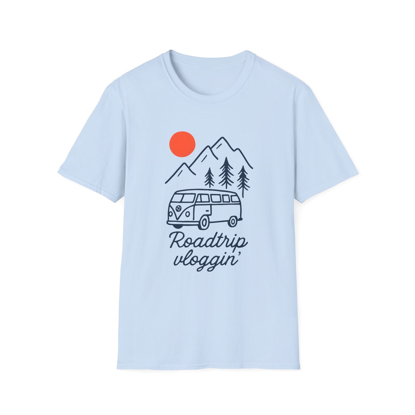 Vintage Roadtrip Vloggin' T-Shirt, Perfect Gift for Travel Content Creators