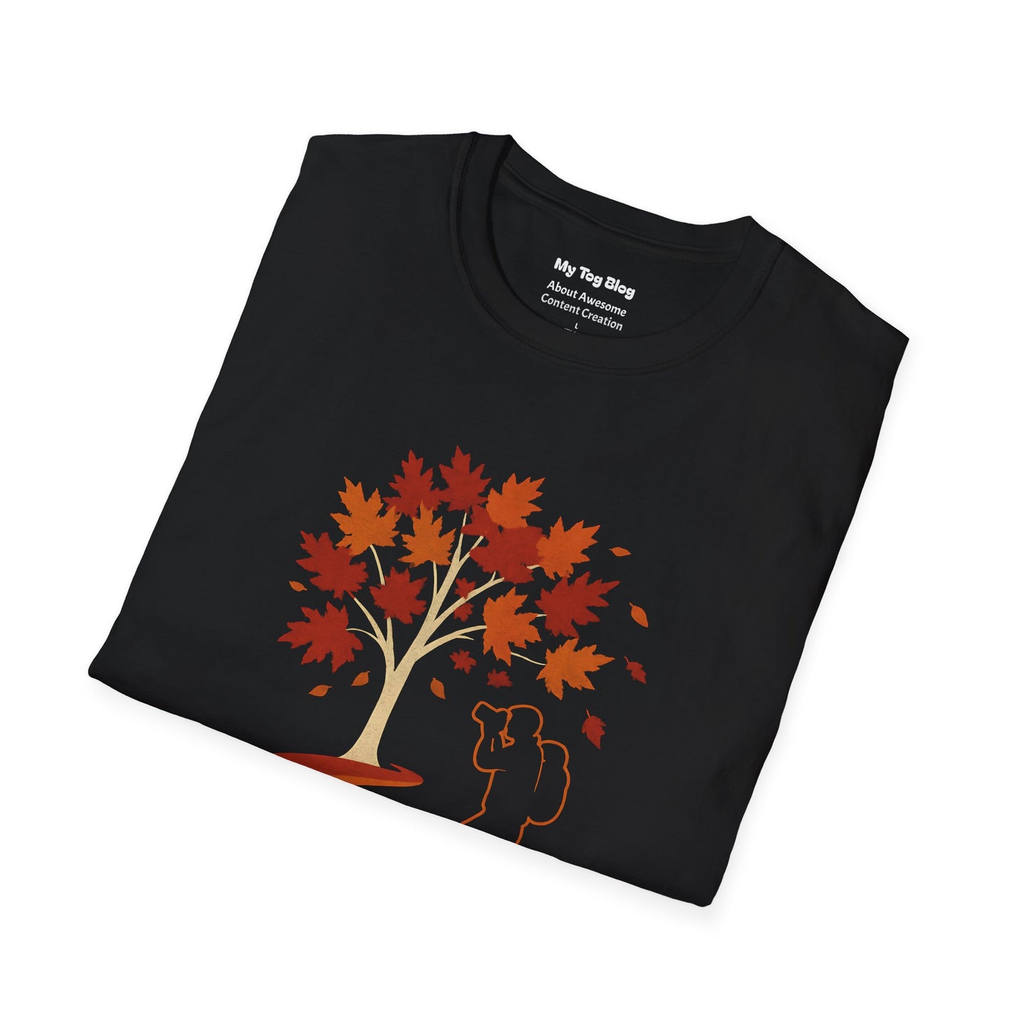 Autumn Photography T-Shirt, 'Chasing Fall Colours', Casual Wear for Fall, Perfect Gift for Photographers