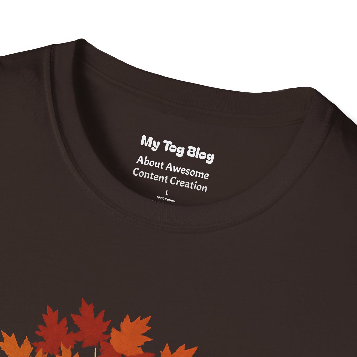 Autumn Photography T-Shirt, 'Chasing Fall Colours', Casual Wear for Fall, Perfect Gift for Photographers