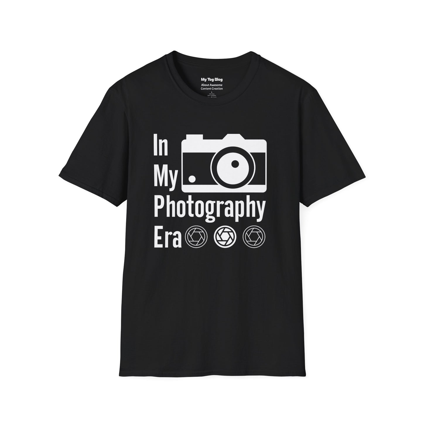 Photography Lover's T-Shirt - In My Photography Era Tee, Gift for Photographers, Photography Apparel, Unisex Graphic Tee