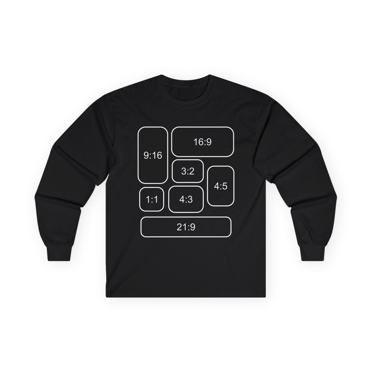 Video Aspect Ratio Long Sleeve Tee - Cinematographers and Videographers Gift