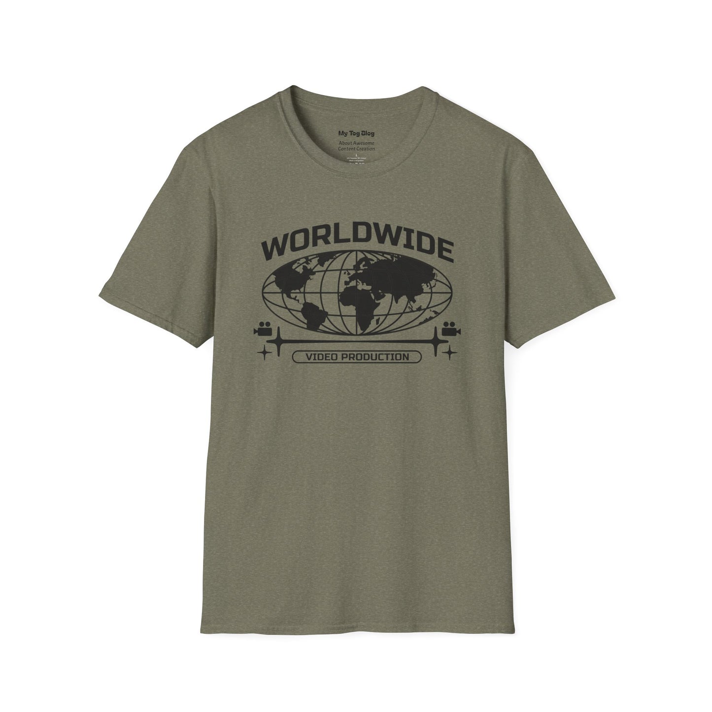 Retro Video Production T-Shirt - Worldwide