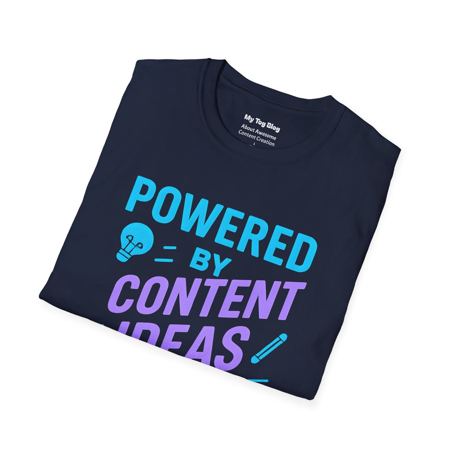 Coffee Loving Content Creator Unisex T-Shirt - Powered by Content Ideas and Coffee