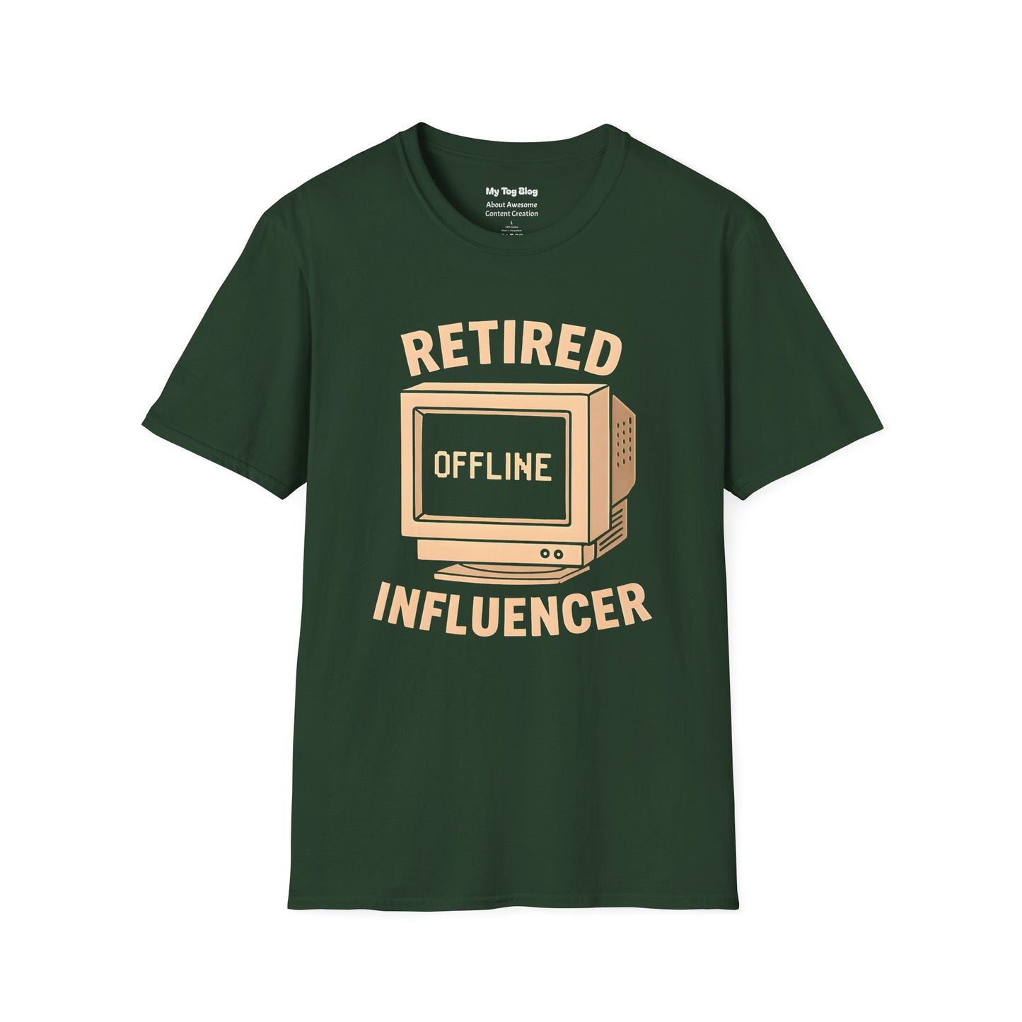 Unisex T-Shirt - Retired Influencer Funny Social Media Lover Tee